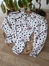 İnek Baskılı Bebek Pijama Takımı Pamuk Rahat Uyku Takımı