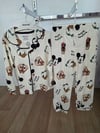 Karışık Figürlü Bebek Pijama Takımı Pamuk Rahat Uyku Takımı