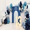 13 Yaş Bar Mitzvah Mavi Gümüş Balon Süsleme Konsepti