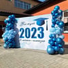 2026 Mezuniyet Sahne Dekoru Mavi Balon Konsept