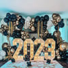 2027 Lüks Zincir Balon Yılbaşı Süsleme