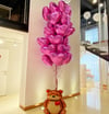 Ayıcık Figürlü Kalp Uçan Balon Demeti