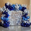 Bar Mitzvah Mavi & Gümüş Fotoğraf Köşesi Balon Süsleme Konsepti
