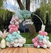 Bohem Çember Balon Arka Fon