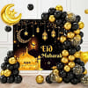 Hilal Temalı Eid Mubarak Ramazan Bayramı Süsleme Konsepti