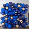 Lacivert Gold Balon Duvarı