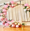 Pembe Gold Çember Balon Arka Fon