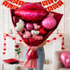 Sevgililer Günü Dudaklı Balon Buketi