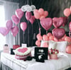 Sevgililer Günü Kalp Balon İle Oda Süsleme