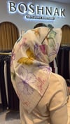 BELLİ Pembe Obje Desen %100 Twill İpek Eşarp 4329 - 52