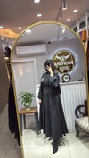 GHİSA 4176 TRİKO MİX BEL BÜZGÜLÜ ELBİSE