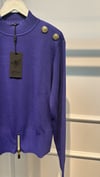 GHİSA 4863 ÖNÜ FERMUARLI MERSERİZE BLUZ