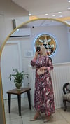GHİSA 4925 ŞAL DESEN ELBİSE