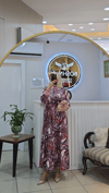 GHİSA 4925 ŞAL DESEN ELBİSE