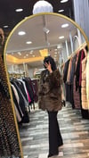GHİSA 6538 ÖNÜ BAĞLAMALI LEOPAR KABAN