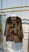 GHİSA 6538 ÖNÜ BAĞLAMALI LEOPAR KABAN