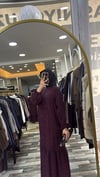 NUSS 2026 DÜĞMELİ İPEK CUPRA ELBİSE