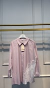 NUSS 3007 ÇİZGİLİ GÜPÜR DETAY %100 COTTON GÖMLEK