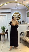 NUSS ÇİFT RENK MERSERİZE ELBİSE