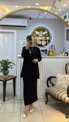 NUSS MERSERİZE KAZAYAĞI DESENLİ ETEKLİ TAKIM