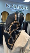SİSLEY 2033002 SURA İPEK EŞARP SİYAH