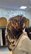 SİSLEY 2039018 SURA İPEK EŞARP KAHVERENGİ