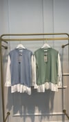 TIĞ TRİKO 22145 GÖMLEK GÖRÜNÜMLÜ METAL BROŞ DETAYLI RAYON TUNİK