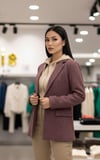 BORDO  SWEET DETAYLI CEKET KAPŞONLU
