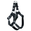 Doggie Konforlu Gerçek Deriden El Yapımı Ronin Model Köpek Göğüs Tasması M-2x45-55cm - Black