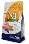 N&D ANCESTRAL GRAIN Kuzu, kılçıksız buğday, yulaf ve yaban mersini. Yetişkin kediler için formüle edilmiş tam mamadır. 1.5kg