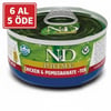 N&D Prime Tahılsız Tavuk ve Narlı Yetişkin Kedi Konservesi 6X70 gr