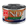 N&D Pumpkin Bal Kabaklı Kuzulu ve Yaban Mersinli Küçük Irk Tahılsız Yetişkin Köpek Konservesi 6X140gr