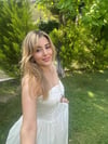 Askılı Midi Ekru Elbise