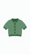 B.Main/ Verde knit button skirt set