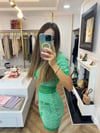 B.Main/ Verde knit button skirt set