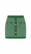 B.Main/ Verde knit button skirt set
