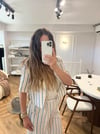 Etiket detaylı crop ceket ve palazzo pantolon