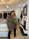 Faux Fur Jacket – Mocha Brown