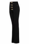 Gaia Flare Jeans Siyah Gold