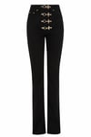 Gaia Flare Jeans Siyah Gold