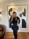 Triko black Tül Kol Detay