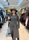 Bağlamalı Triko Elbise