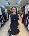 Fiyonk Detaylı Kumaş Elbise