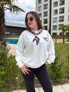 Leopar Fularlı Sweatshirt