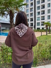 Leopar Fularlı Sweatshirt