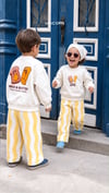 3 iplik %100 pamuk unisex bread butter takım