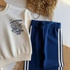 3 iplik %100 pamuk unisex CAPPUCCINO takım