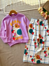 3 iplik kız çocuk %100 pamuk BERRY CUTE takım