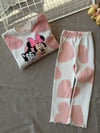 3 iplik kız çocuk %98 pamuk taytlı MINNIE takım