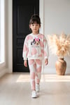 3 iplik kız çocuk %98 pamuk taytlı MINNIE takım